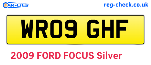 WR09GHF are the vehicle registration plates.