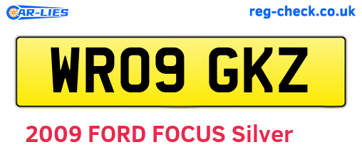 WR09GKZ are the vehicle registration plates.