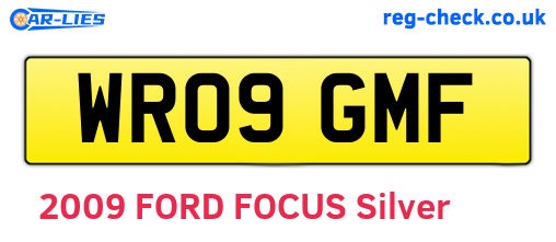 WR09GMF are the vehicle registration plates.