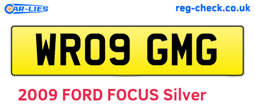 WR09GMG are the vehicle registration plates.
