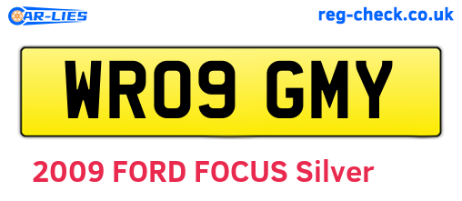WR09GMY are the vehicle registration plates.