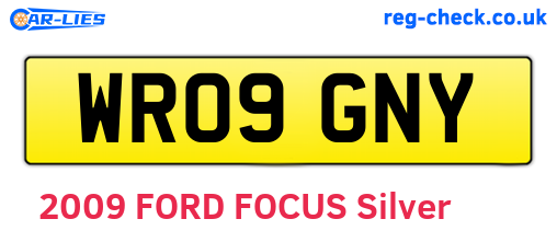 WR09GNY are the vehicle registration plates.