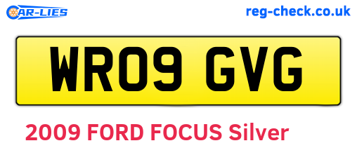 WR09GVG are the vehicle registration plates.