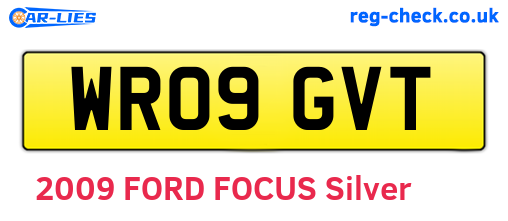 WR09GVT are the vehicle registration plates.