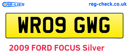 WR09GWG are the vehicle registration plates.