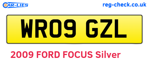 WR09GZL are the vehicle registration plates.