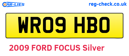 WR09HBO are the vehicle registration plates.