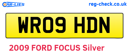 WR09HDN are the vehicle registration plates.