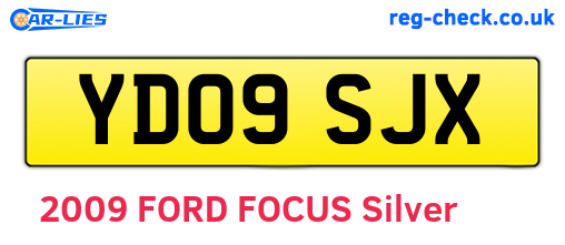 YD09SJX are the vehicle registration plates.