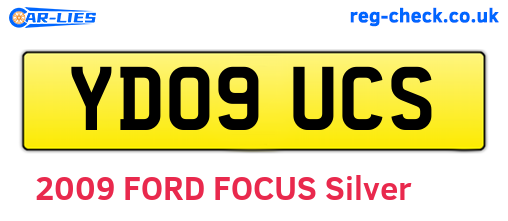 YD09UCS are the vehicle registration plates.