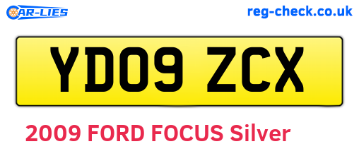 YD09ZCX are the vehicle registration plates.