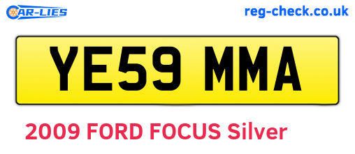 YE59MMA are the vehicle registration plates.