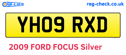 YH09RXD are the vehicle registration plates.