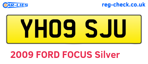YH09SJU are the vehicle registration plates.