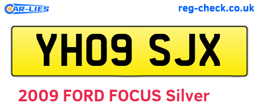 YH09SJX are the vehicle registration plates.