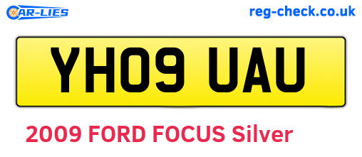 YH09UAU are the vehicle registration plates.