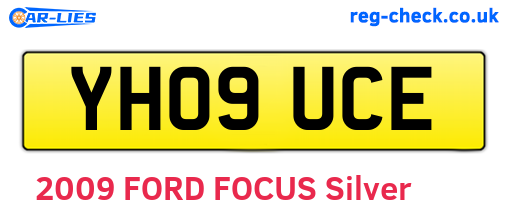 YH09UCE are the vehicle registration plates.