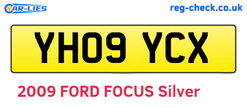 YH09YCX are the vehicle registration plates.