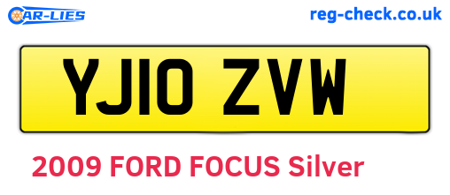 YJ10ZVW are the vehicle registration plates.