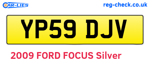 YP59DJV are the vehicle registration plates.