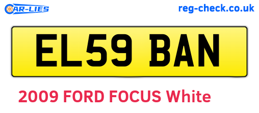 EL59BAN are the vehicle registration plates.