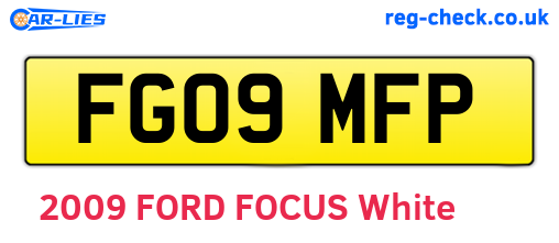 FG09MFP are the vehicle registration plates.
