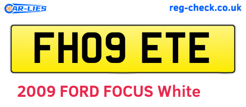 FH09ETE are the vehicle registration plates.