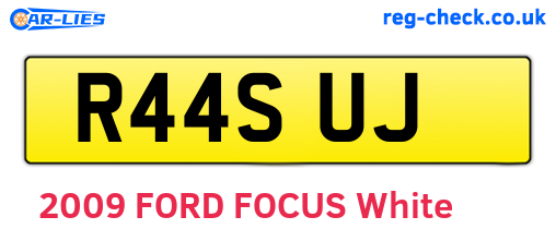 R44SUJ are the vehicle registration plates.