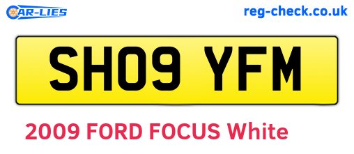 SH09YFM are the vehicle registration plates.