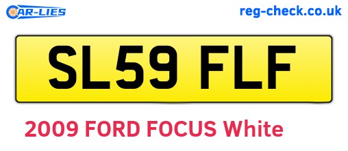 SL59FLF are the vehicle registration plates.