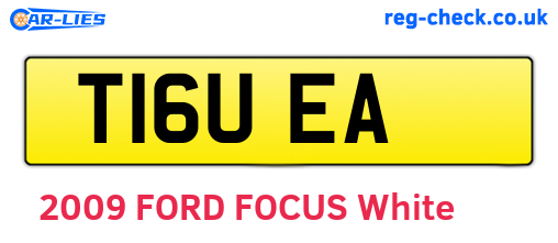 T16UEA are the vehicle registration plates.
