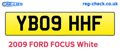 YB09HHF are the vehicle registration plates.