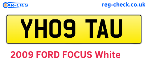 YH09TAU are the vehicle registration plates.