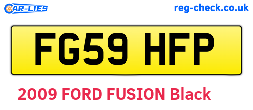 FG59HFP are the vehicle registration plates.