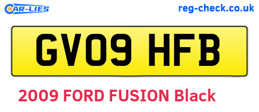 GV09HFB are the vehicle registration plates.
