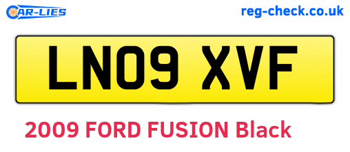 LN09XVF are the vehicle registration plates.