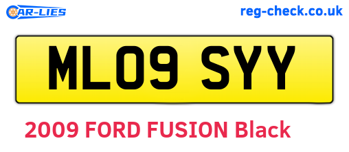 ML09SYY are the vehicle registration plates.
