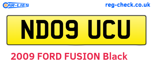 ND09UCU are the vehicle registration plates.