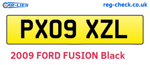 PX09XZL are the vehicle registration plates.