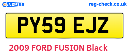 PY59EJZ are the vehicle registration plates.