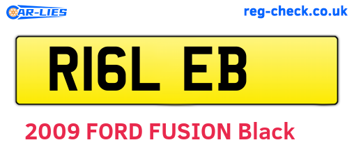 R16LEB are the vehicle registration plates.