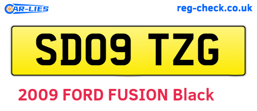 SD09TZG are the vehicle registration plates.