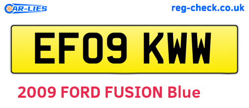 EF09KWW are the vehicle registration plates.