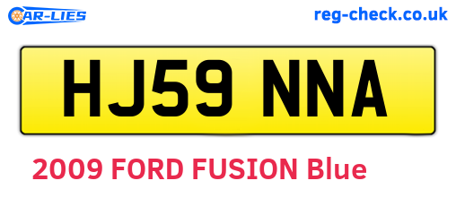 HJ59NNA are the vehicle registration plates.