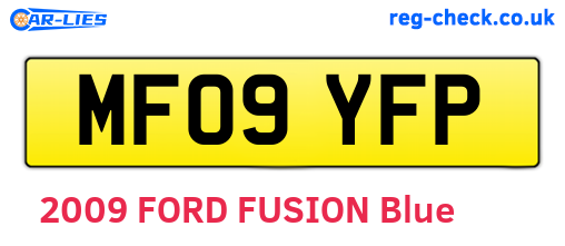 MF09YFP are the vehicle registration plates.