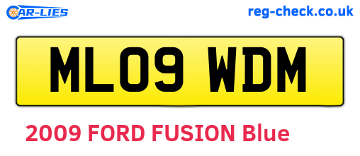ML09WDM are the vehicle registration plates.