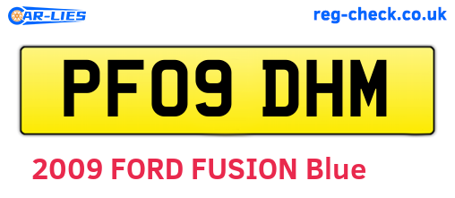 PF09DHM are the vehicle registration plates.