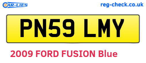 PN59LMY are the vehicle registration plates.
