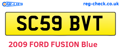 SC59BVT are the vehicle registration plates.