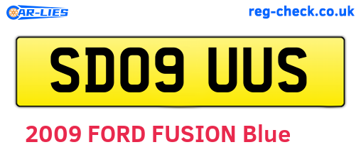 SD09UUS are the vehicle registration plates.